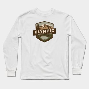 Retro Olympic National Park Badge Long Sleeve T-Shirt